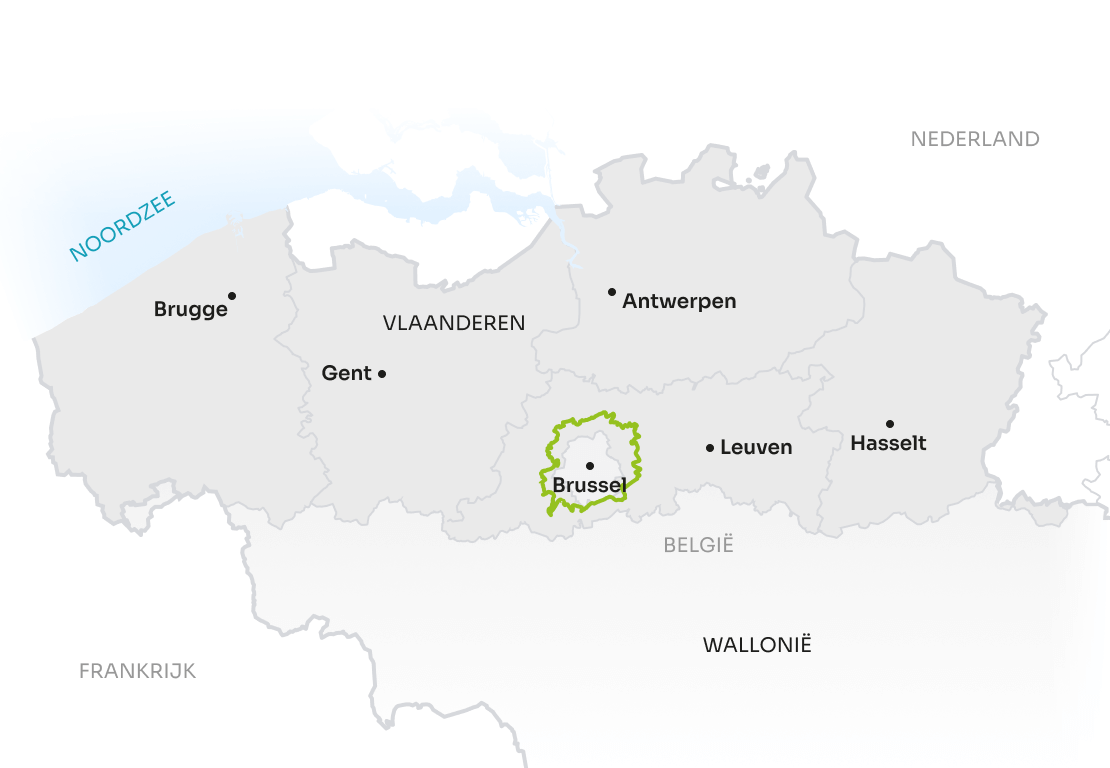 Map Flanders NL Green Belt Route
